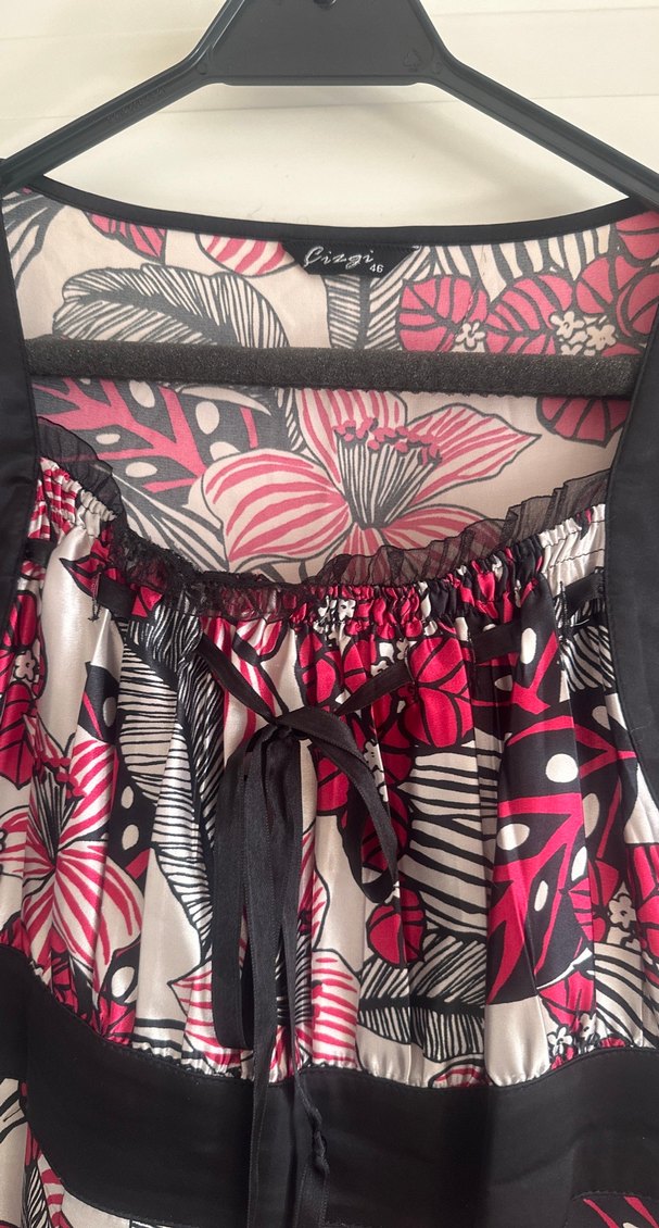 Pembe Desenli Bohem elbise - Görsel 3