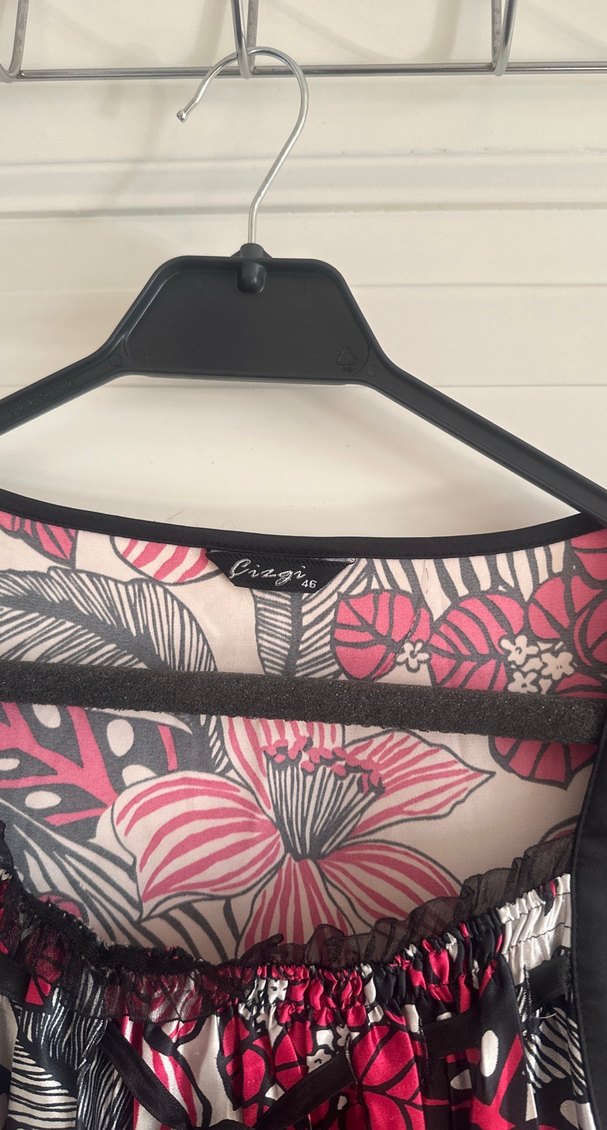 Pembe Desenli Bohem elbise - Görsel 4