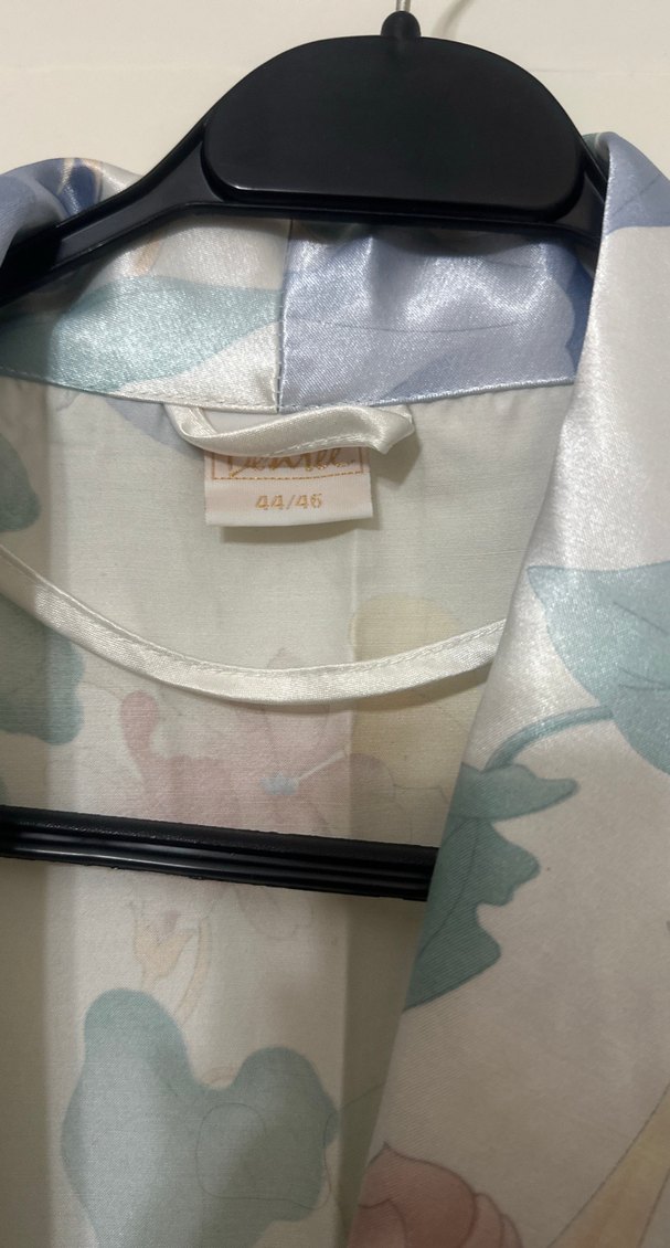 Uzun Bohem Bağcıklı saten Kadın Sabahlık - Görsel 3