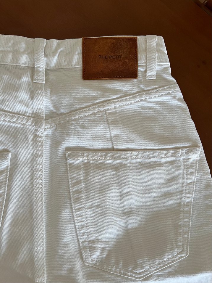Zara ekru renk barrel jeans - Görsel 5