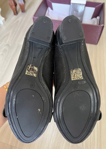 Hotiç Hakiki Deri Topuklu Siyah Ayakkabı - Görsel 6