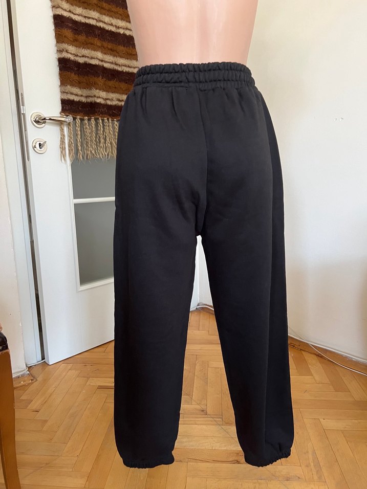 Siyah Rahat Kesim Kadın Eşofman Altı - Görsel 3