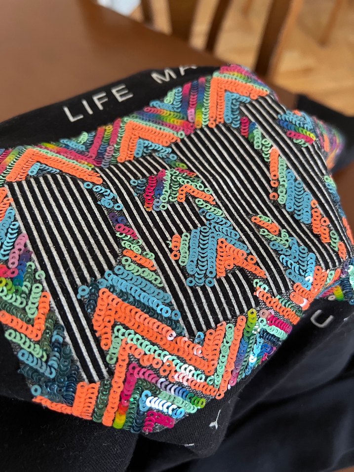 Uzun Kollu Renkli Baskılı Kadın Sweatshirt - Görsel 5