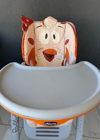 Turuncu ve Gri Bebek Mama Sandalyesi - Görsel 3