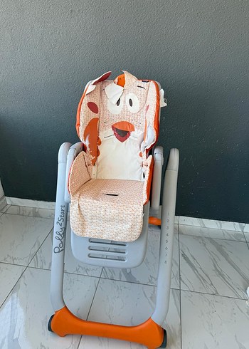 Turuncu ve Gri Bebek Mama Sandalyesi - Görsel 2