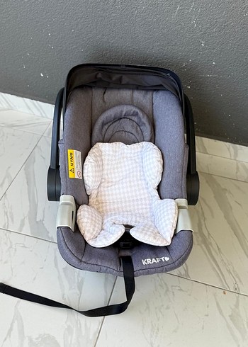 Gri ve kahverengi bebek arabası ve puset - Görsel 6