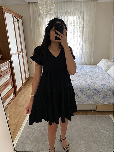 Zara siyah elbise