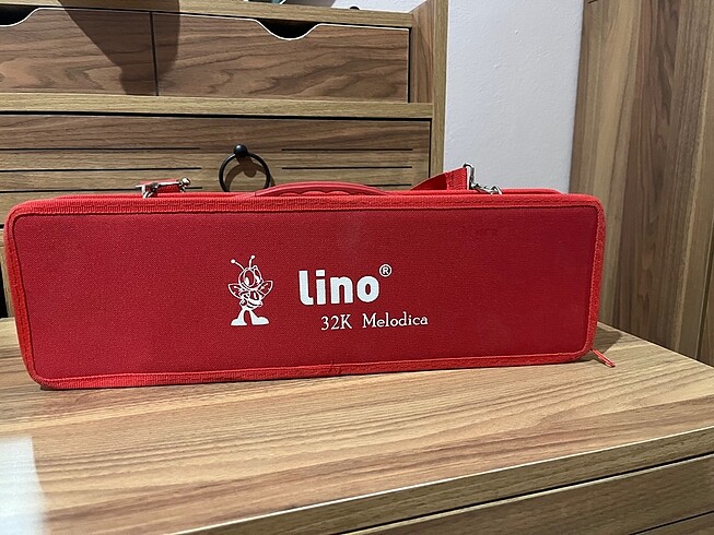 Melodika çantası ile birlikte