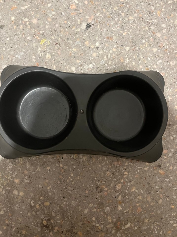 Çift Bölmeli Kedi Mama Kabı - Görsel 2