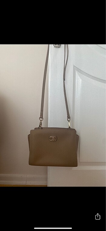 Pierre Cardin camel renk askılı çanta