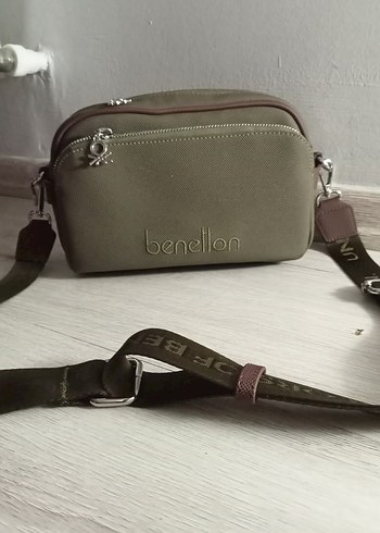 Benetton Kahverengi Süet Kadın Çapraz Çanta