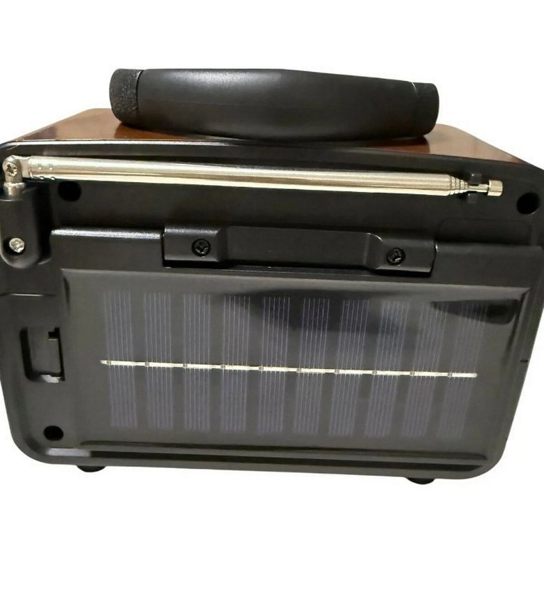 Kahverengi Retro Radyo Müzik Sistemi - Görsel 2