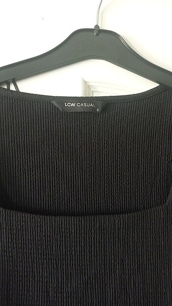 LC Waikiki Siyah midi boy elbise