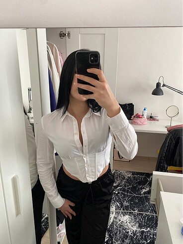 s Beden bershka korse gömlek