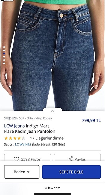 26 Beden Kadın flare jean