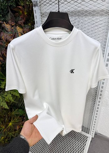 Calvin Klein Beyaz Erkek Tişört - Görsel 2