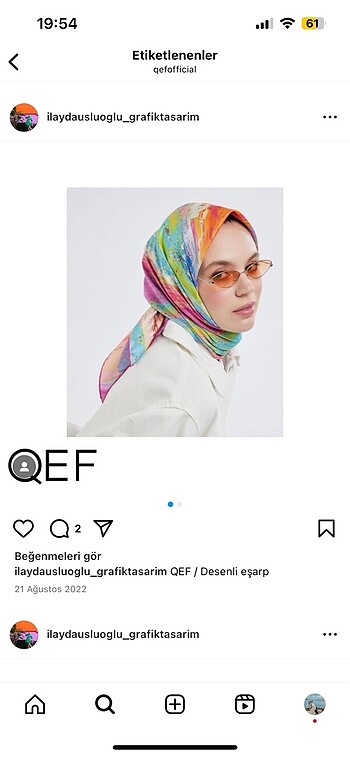 Eşarp qef tesettür