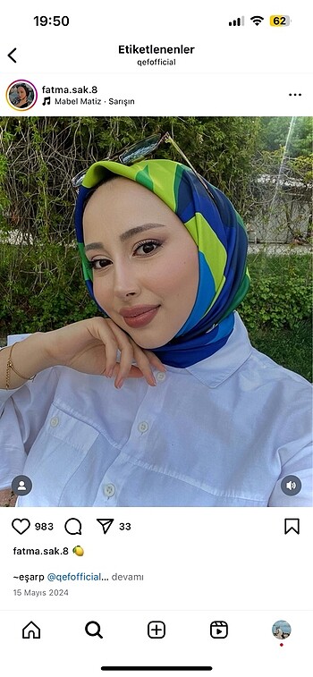  Beden Eşarp qef tesettür