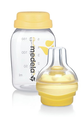 Madela Calma Gaz Yapmayan Sarı Bebek Biberonu ve Kapak 150 ml - Görsel 3