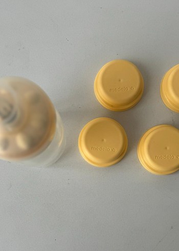 Madela Calma Gaz Yapmayan Sarı Bebek Biberonu ve Kapak 150 ml - Görsel 2