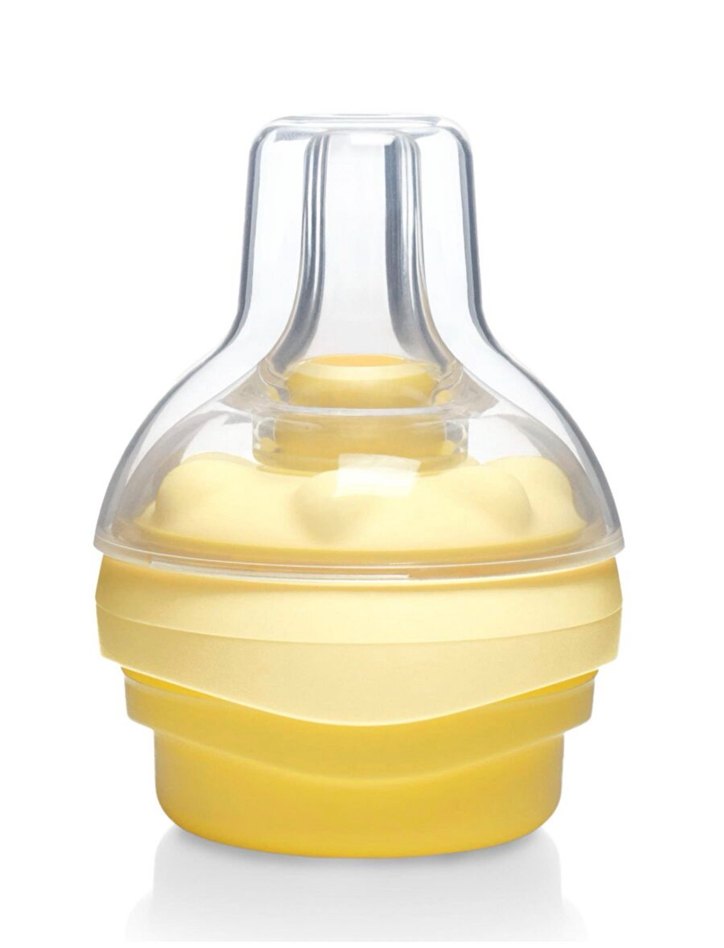 Madela Calma Gaz Yapmayan Sarı Bebek Biberonu ve Kapak 150 ml - Görsel 5