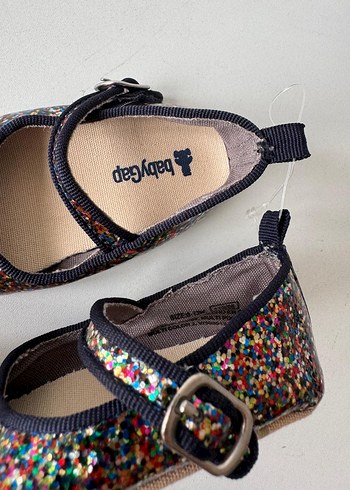 babyGap Parlak Renkli Kız Bebek Babet Ayakkabı - Görsel 5