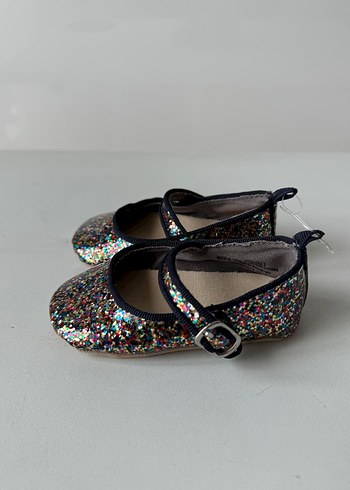 babyGap Parlak Renkli Kız Bebek Babet Ayakkabı - Görsel 4