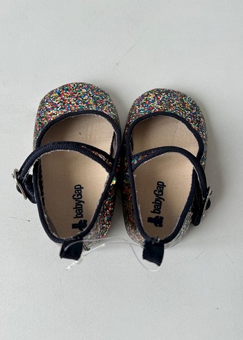 babyGap Parlak Renkli Kız Bebek Babet Ayakkabı - Görsel 3