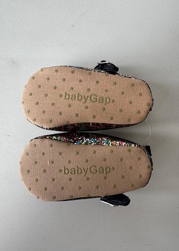 babyGap Parlak Renkli Kız Bebek Babet Ayakkabı - Görsel 6