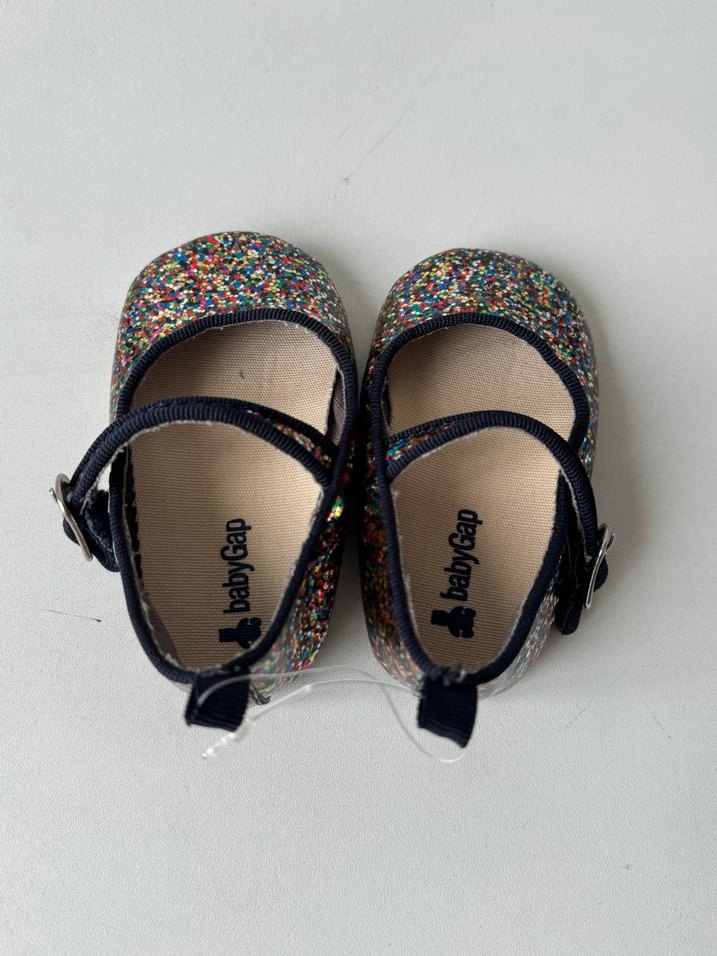 babyGap Parlak Renkli Kız Bebek Babet Ayakkabı - Görsel 3