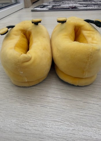 Kız Çocuk Sarı Arıcık Peluş Terlik - Görsel 4