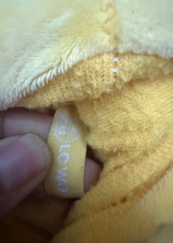 Kız Çocuk Sarı Arıcık Peluş Terlik - Görsel 3