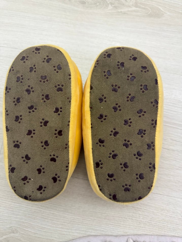 Kız Çocuk Sarı Arıcık Peluş Terlik - Görsel 5