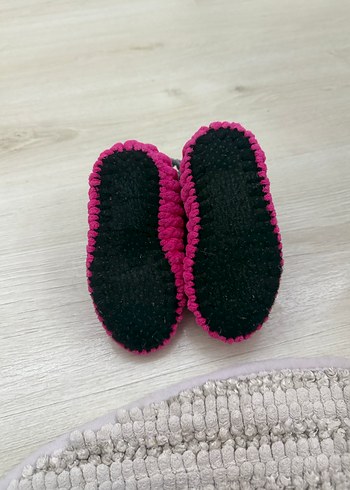 Kız ve Erkek Çocuk Renkli Örgü Sıcak Ev Terliği - Görsel 5