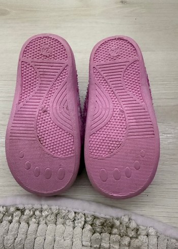 Kız Çocuk Pembe Kürklü Sıcak Ev Terliği - Görsel 4