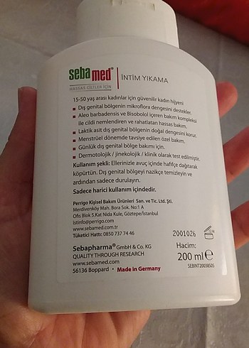 Beden Sebamed Hassas Ciltler İçin İntim Yıkama