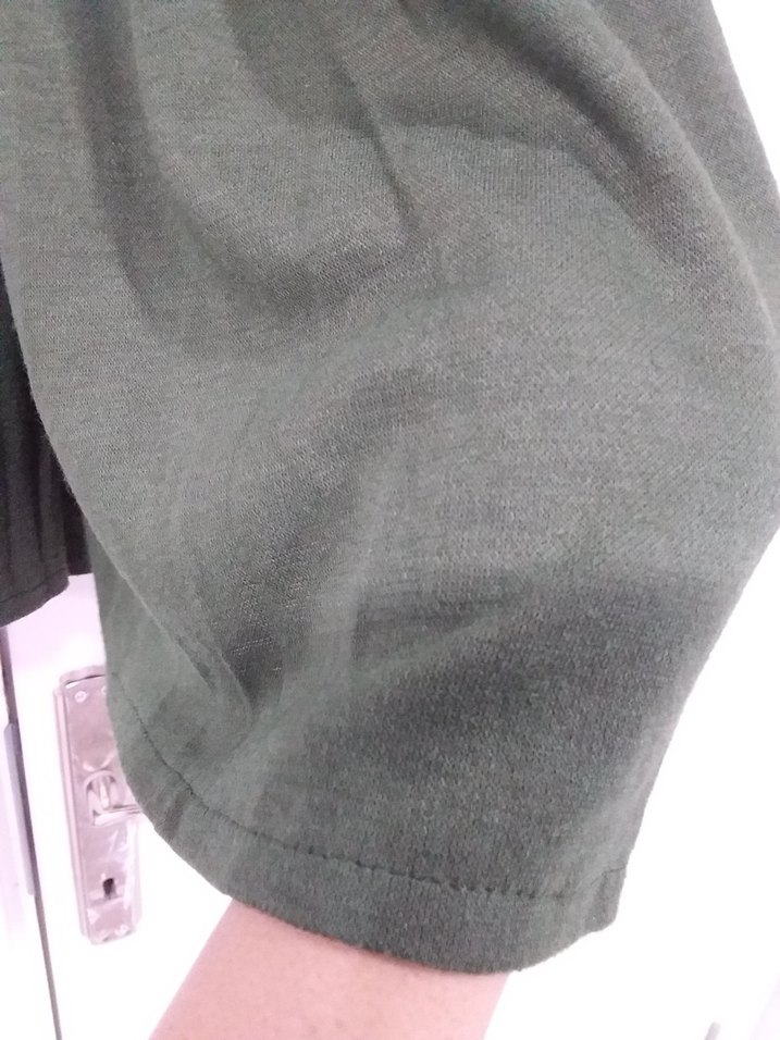 Yeşil Keten Uzun Etek, Fırfırlı, Salaş Kesim - Görsel 5