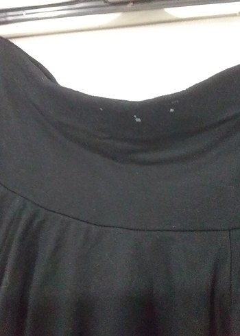 Siyah Fırfırlı Kadın Mini Etek - Görsel 4