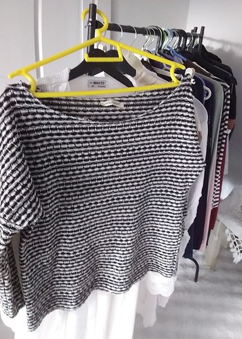 Gri Örgü Kadın Triko Bluz - Görsel 6