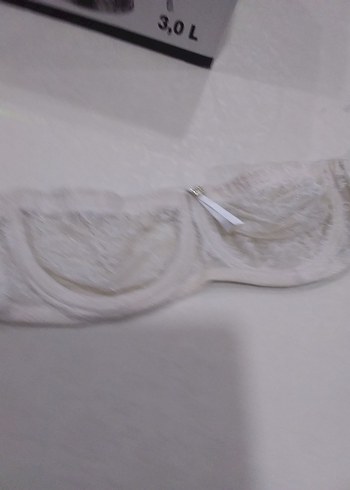 Gri Beyaz Dantel Goth Parisian Sütyen - Görsel 5