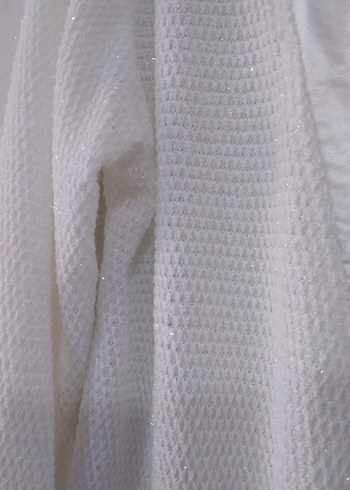 Kadın Beyaz Uzun Kollu Uzun Sabahlık - Görsel 7