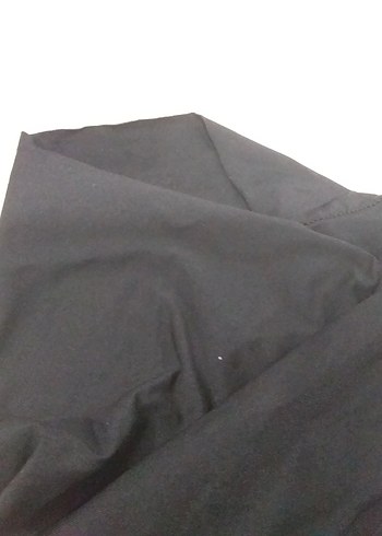 Siyah Yüksek Bel Kadın Midi Şort - Görsel 2