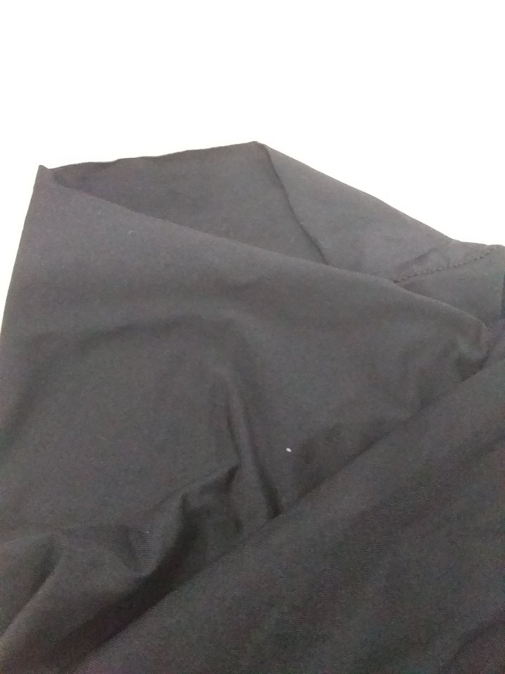 Siyah Yüksek Bel Kadın Midi Şort - Görsel 2