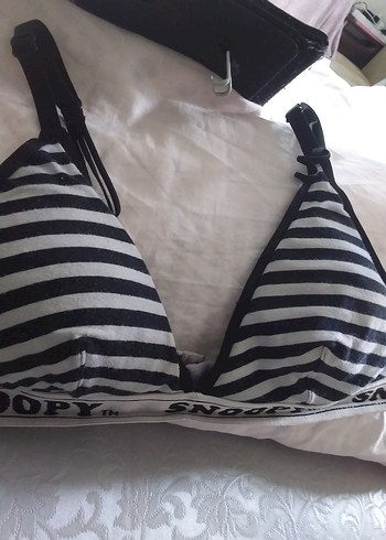 xl Beden Gri Zebra Desenli Sokak Stili Sütyen