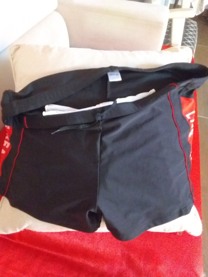 Kırmızı Detaylı Erkek Mayo Şortu - Görsel 4