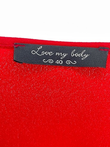 40 Beden kırmızı Renk Love My Body Hırka %70 İndirimli.