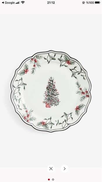  Beden H&M Home Porselen Tabak