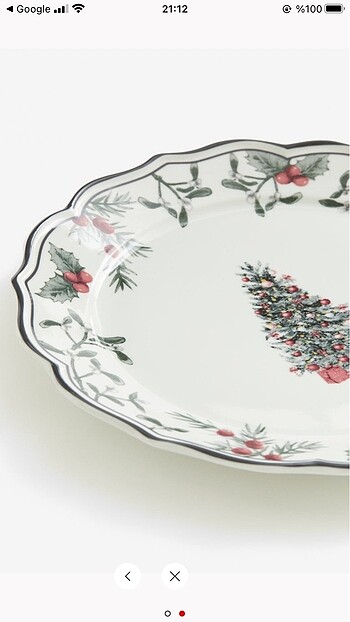  Beden beyaz Renk H&M Home Porselen Tabak