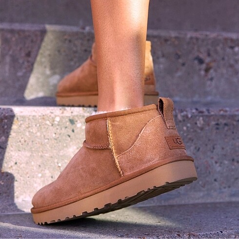 37 Beden kahverengi Renk Ugg mini