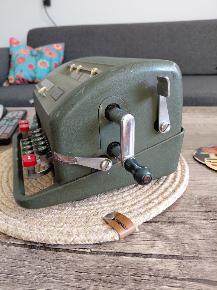 FACIT haki Mekanik antika hesap makinesi - Görsel 5